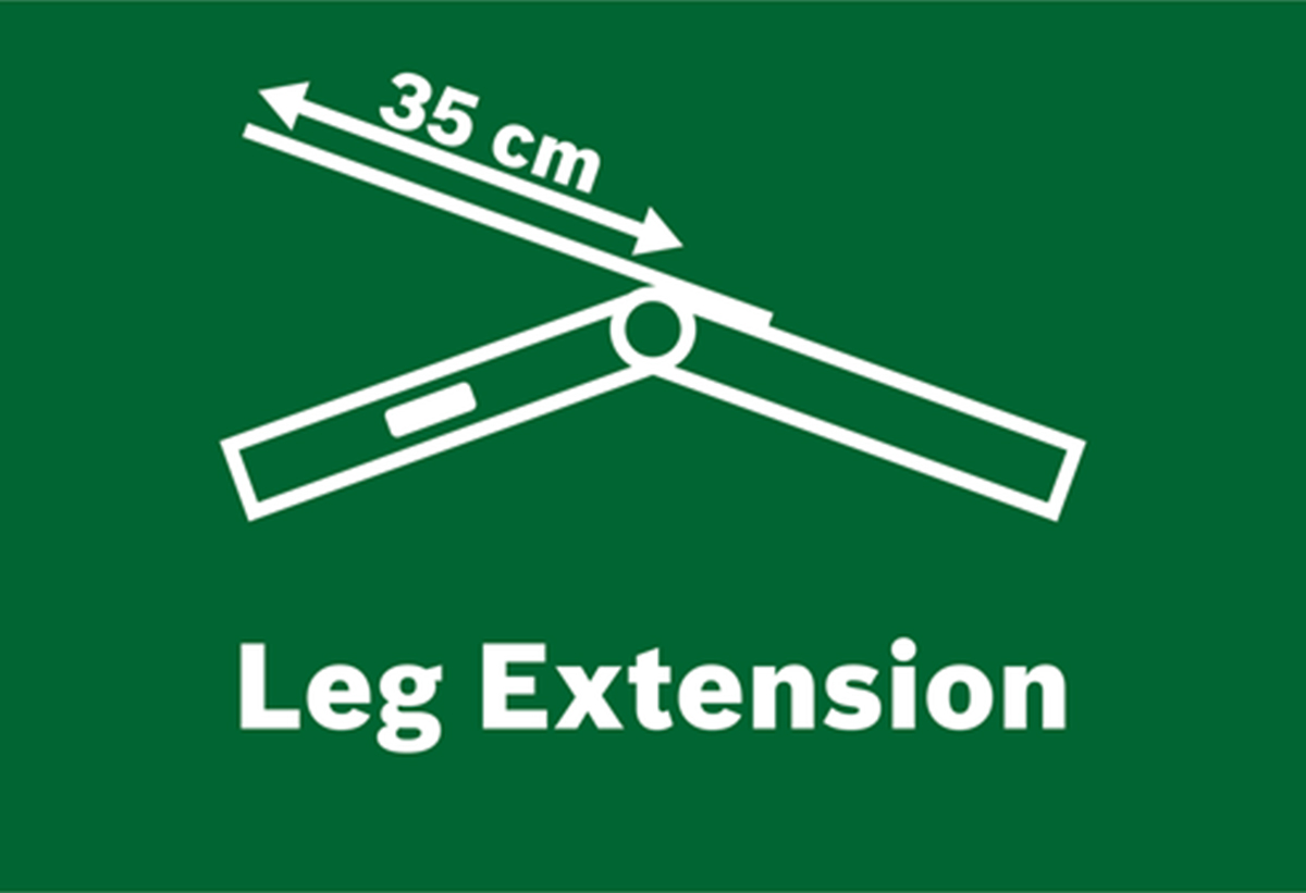 Απεικονίζεται εικονίδιο που δηλώνει τη δυνατότητα επέκτασης σκέλους.